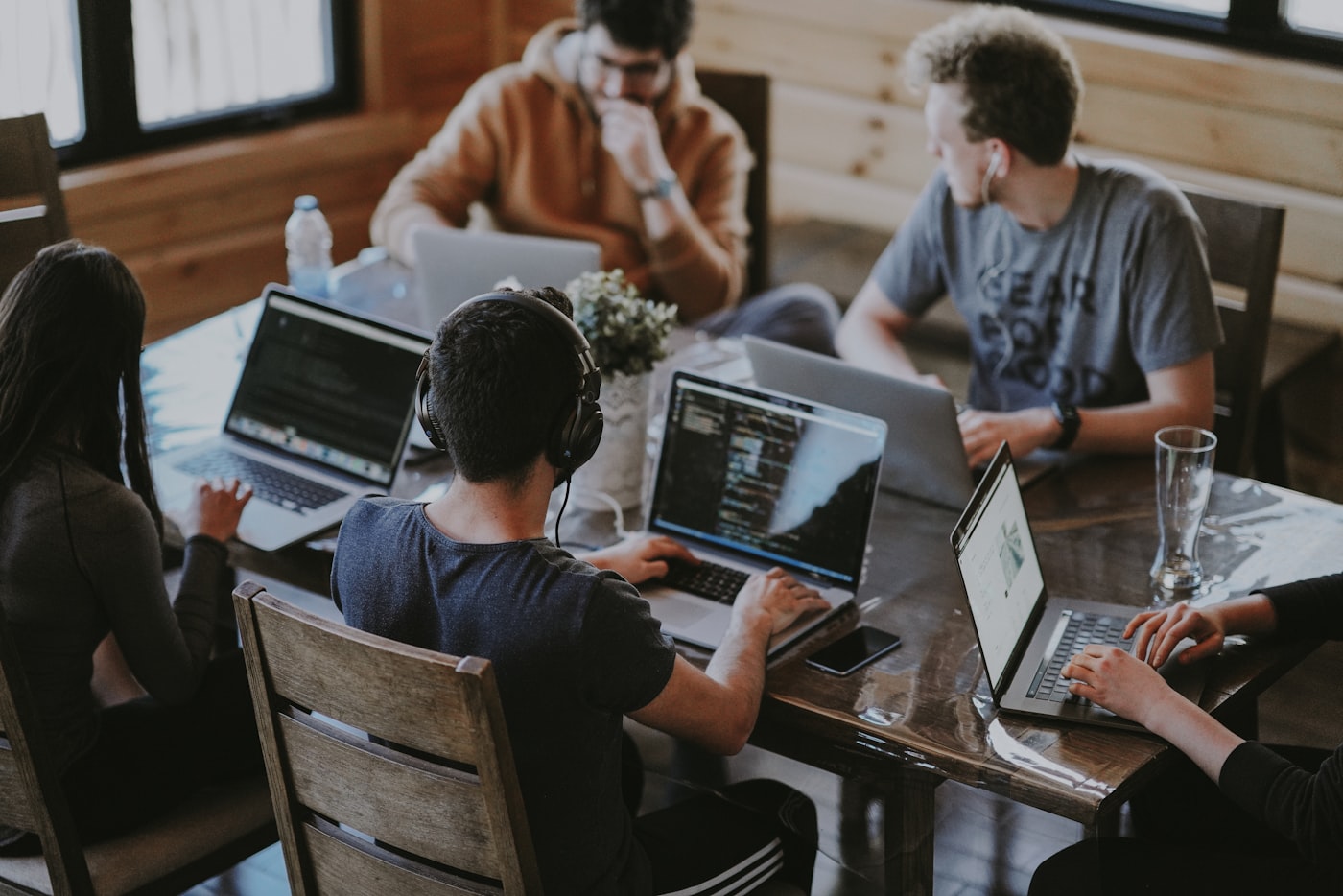 Freelance specialists collaborating for ticket brokers